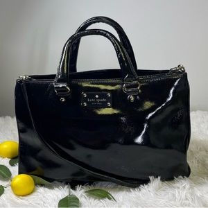 Kate spade patent black purse